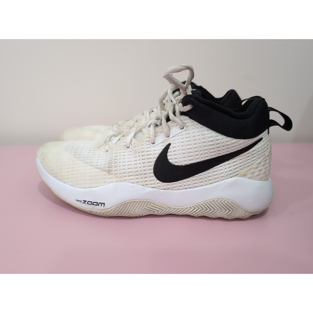 Nike Zoom Rev TB Basketball Shoes Sneakers 922048-100 Men's Size 7.5 White Black